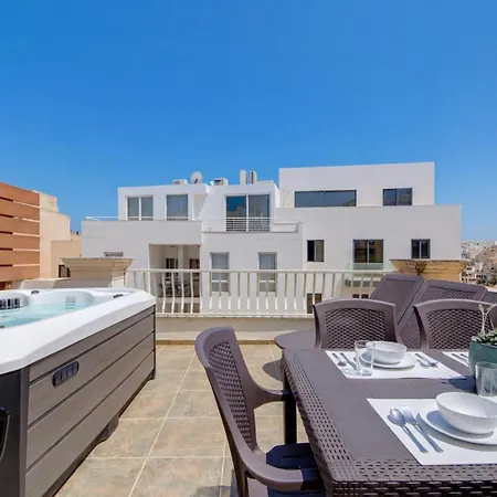 St Julians 3bd & Penthouse With Heated Jacuzzi 아파트